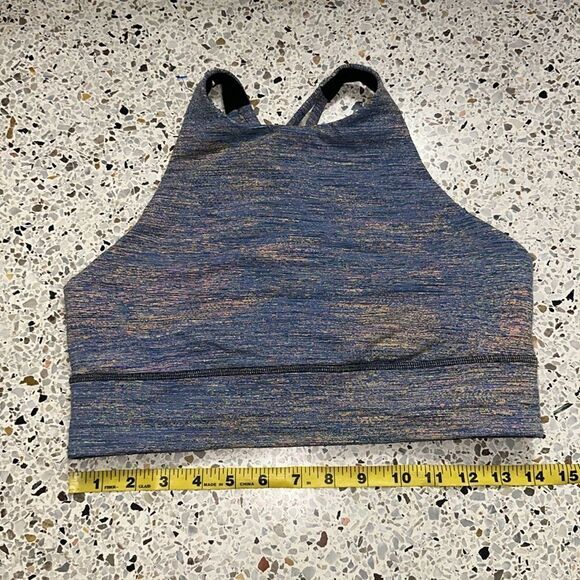 Lululemon Energy Bra high neck long line medium support 10 strappy - Picture 6 of 8